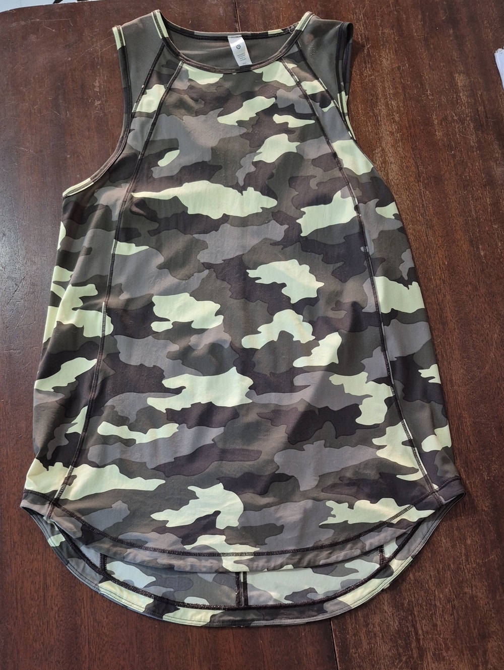 lululemon athletica Camouflage Sleeveless Tank - Green/Black/Gray